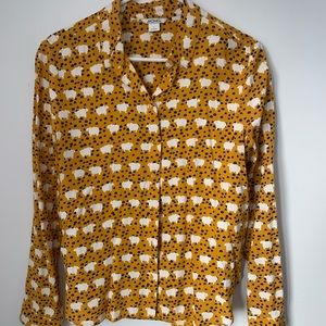 Monki Sheep-print Blouse